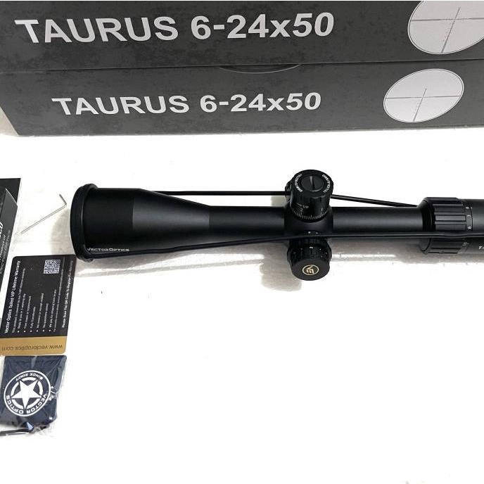 TELESKOP VECTOR TAURUS HD 6-24x50 SFP SFIR RETIKEL TITIK DOT NYALA