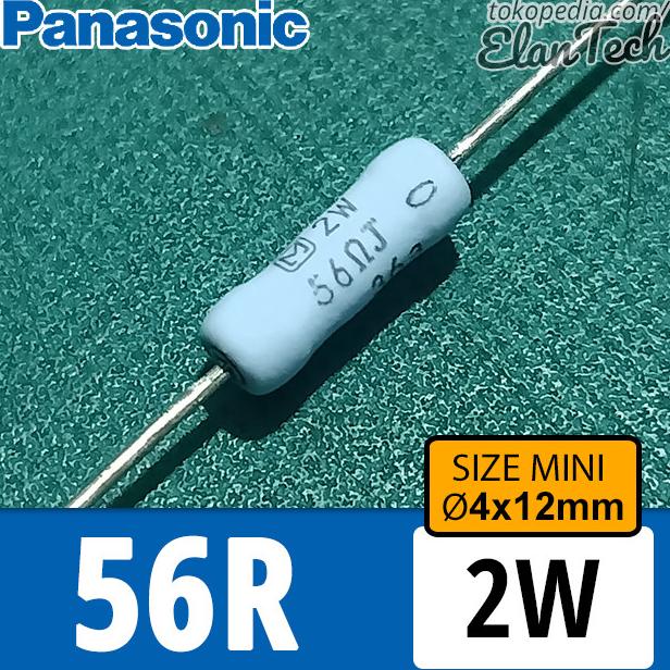 Resistor 56R 2W Panasonic miniaturized size 1W 56 Ohm Elan73c