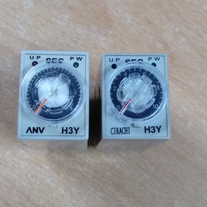Timer relay H3Y-4 H3Y4 H3Y 4 24V DC atau 220V AC ANV Cikachi Taiwan