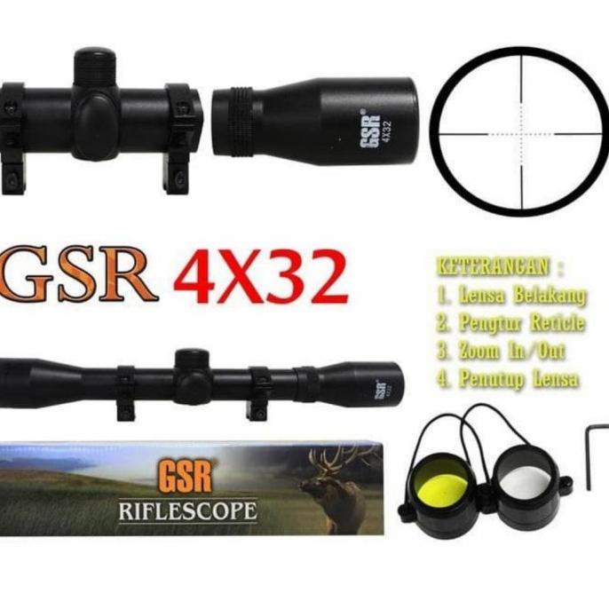 TELESKOP GSR 4X20 TAHAN GETAR DAN MURAH