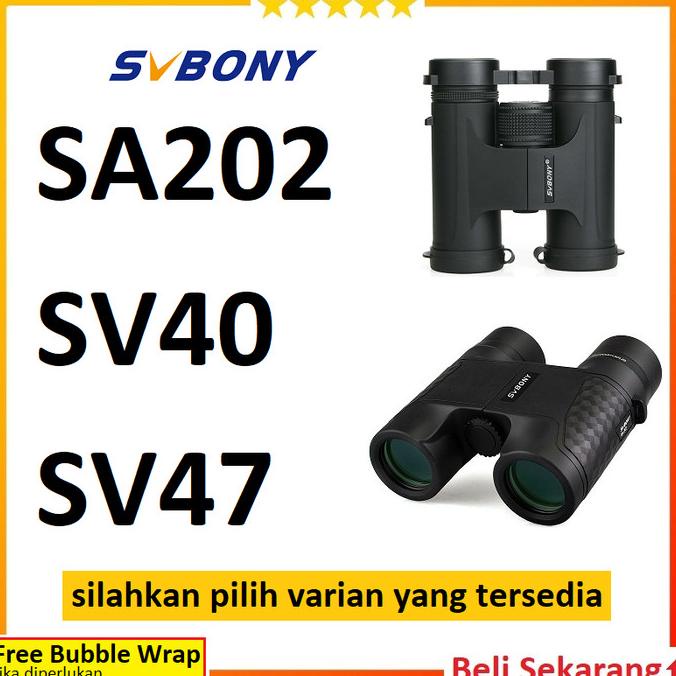 Teleskop Telescope Teropong SVBony 8x32 10x42 SA202 SV30 SV40 SV47