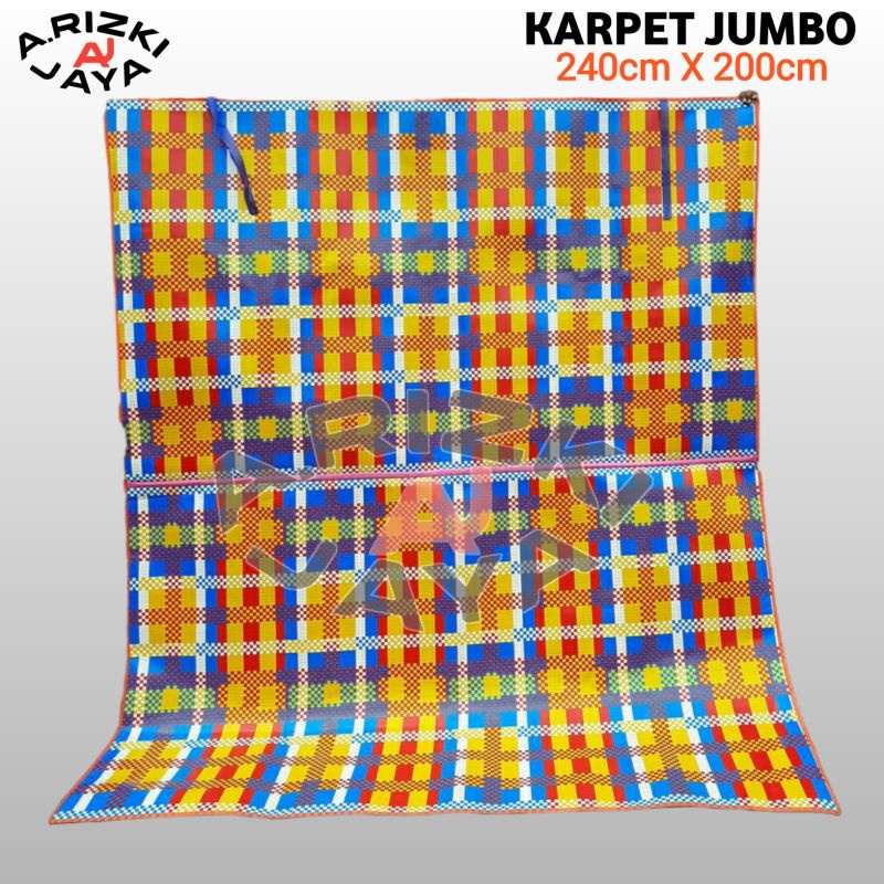 TERMURAH KARPET SPON PLASTIK KULITAN SLIP ANTI LICIN JUMBO 240x200 CM