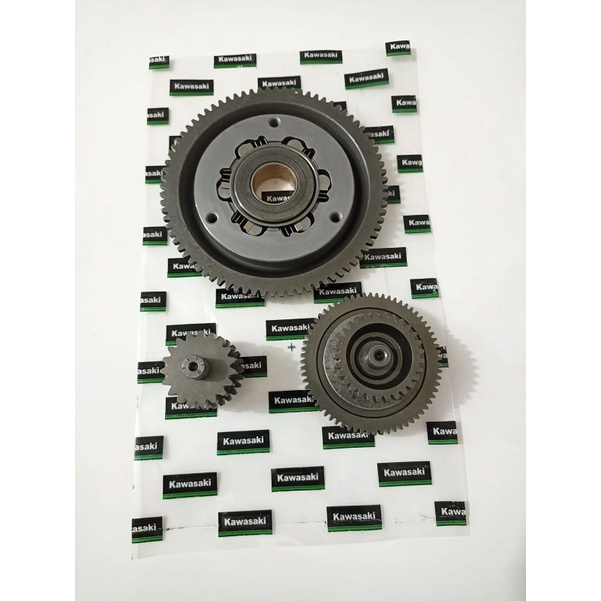 ONE WAY ONEWAY SET KLX 150 BF GIGI STATER STARTER BESAR KECIL IDEL IDLE 19T/27T 29T-67T ORI KAWASAKI