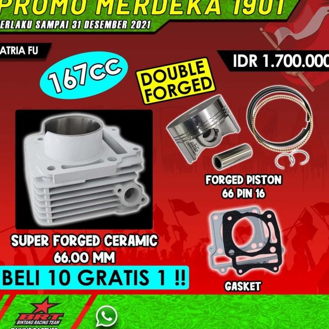Blok Ceramic Brt Satria Fu Karburator Piston 66Mm Brt