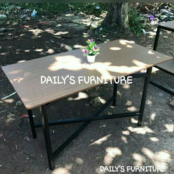 Gosend Meja Lipat 120X60/Meja Makan Lipat/Meja Cafe Lipat/Meja Bazar Efranyutstore