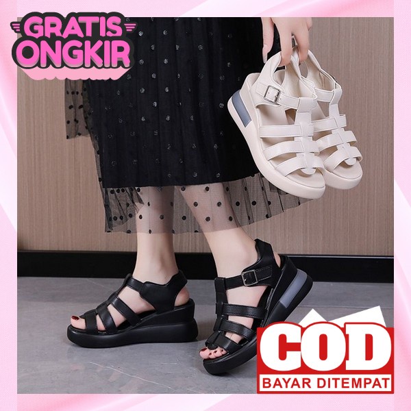 Wesges Cewek Cantik Widges Perempuan Remaja Berkualitas Spatu Wadges Model Korean Style Sandal Wedge