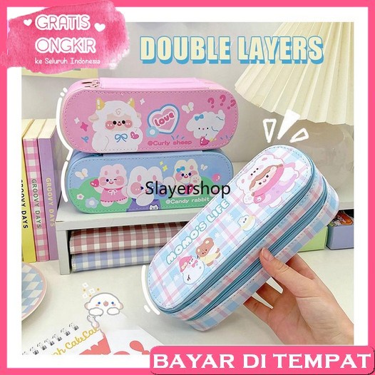 

Tempat Pensil Aesthetic Wadah Pulpen Untuk Sekolah Dusgrip Aesthatic Cewek Cowok Kotak Pengsil Estetik Murah Disgrib Lucu Terbaru Viral Dosgrip Korea Aestetik Pencil Case Korean Style Disgrip Anak Perempuan Laki Kotak Pensil Sleting Import Korea / Grid W