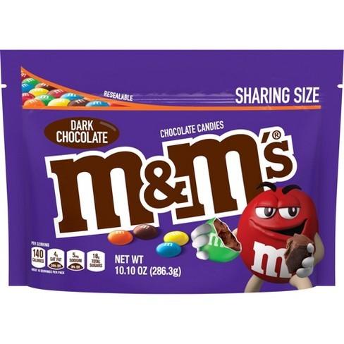 

M&M Mnm Dark Chocolate Peanut 286.3 gram Snack Import Best Seller