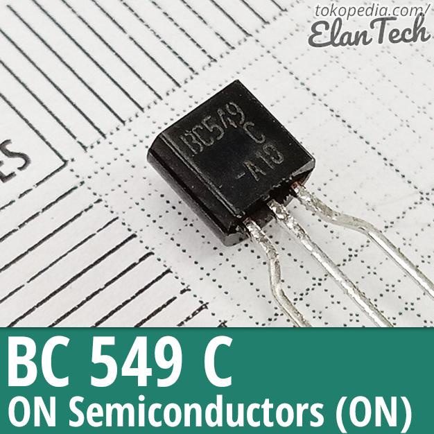 BC549 Original On Semi BC549C BC 549 Bipolar NPN Transistor Elan73c Ayo Beli