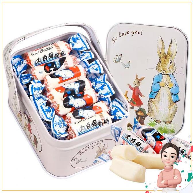 

Permen Susu Kelinci - White Rabbit Candy - Free Kaleng Cantik