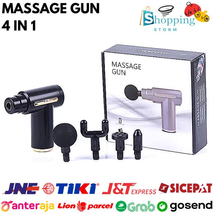 Alat Pijat Elektrik Getar Message Gun Mini Pijat Otot Pundak Punggung