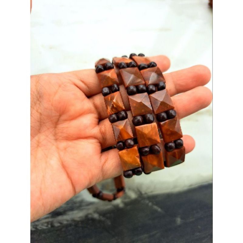 Gelang kaukah kokah motif piramida dewasa