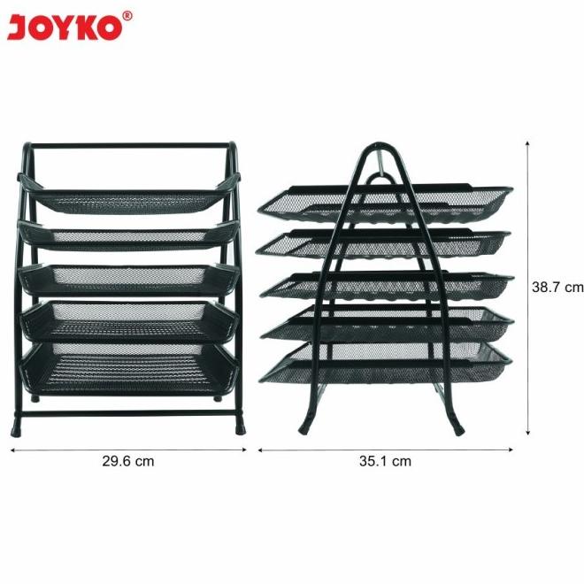 

Baru Document Letter Paper Tray Rak Besi 5 Tier Tingkat Susun Joyko Dt-41 Original
