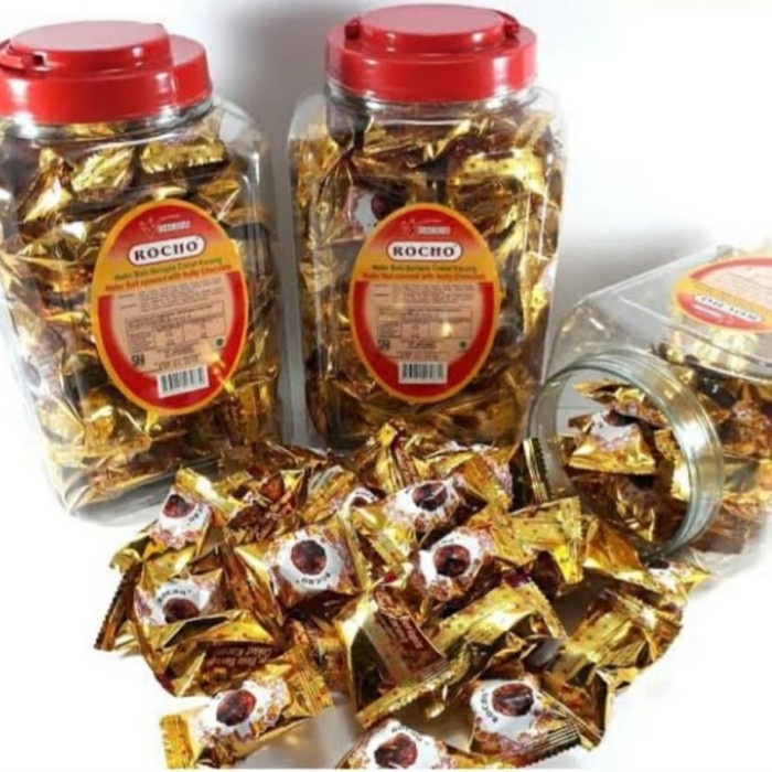 

Rocho Wafer bulat salut coklat dan kacang 300 gram