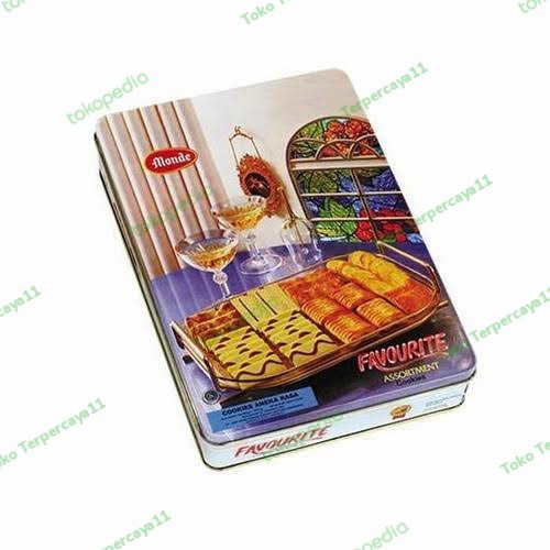 

monde favourite assortment 575gr kue kaleng biskuitsnack