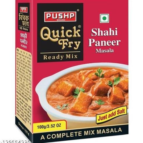 

Produk Unggulan] PUSHP QUICK FRY SHAHI PANNER MASALA BOX 100 GM