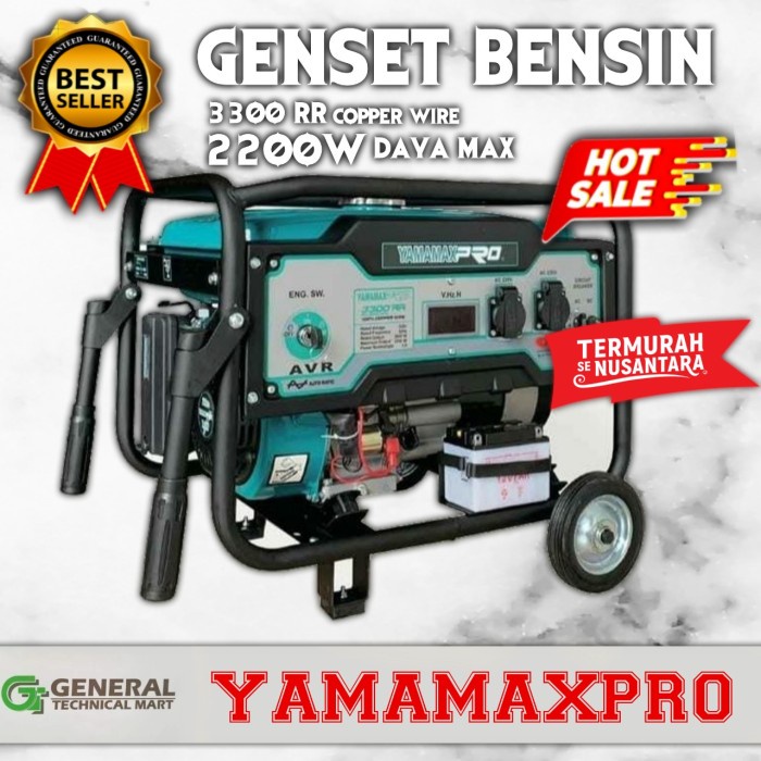 Ready GENSET YAMAMAX PRO 2200 WATT 3300 RR GENERATOR LISTRIK