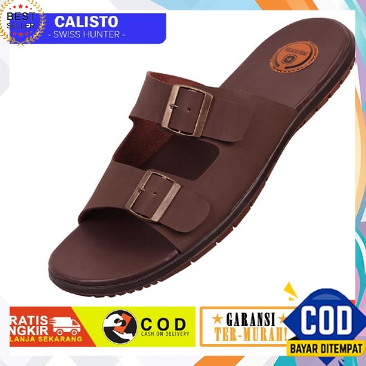 Sandal Kulit Pria Pakalolo N0941 N0943 N 0945 ginal Best Seller  Sandal Kulit Pria Calisto - Swiss H