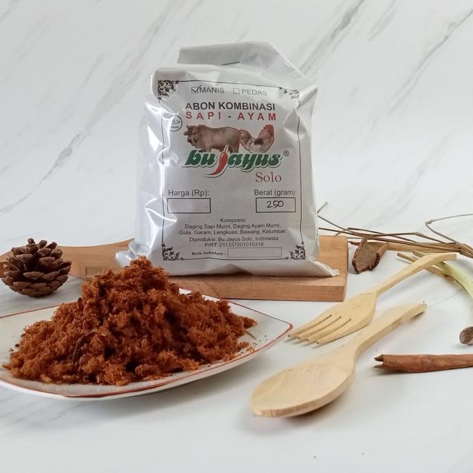 

Produk Unggulan] Abon Kombinasi Sapi+ Ayam Bu Jayus 250gr