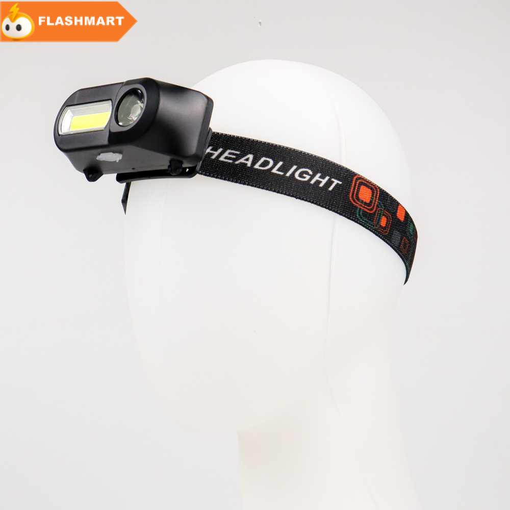 FLASHMART Headlamp Flashlight Headlight LED 3 Modes COB - KX-1804