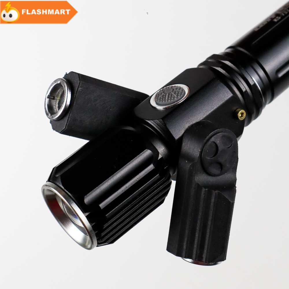 FLASHMART Senter LED Telescopic Zoom Cree T6 + 2 x XPE 1500 Lumens - KS-737