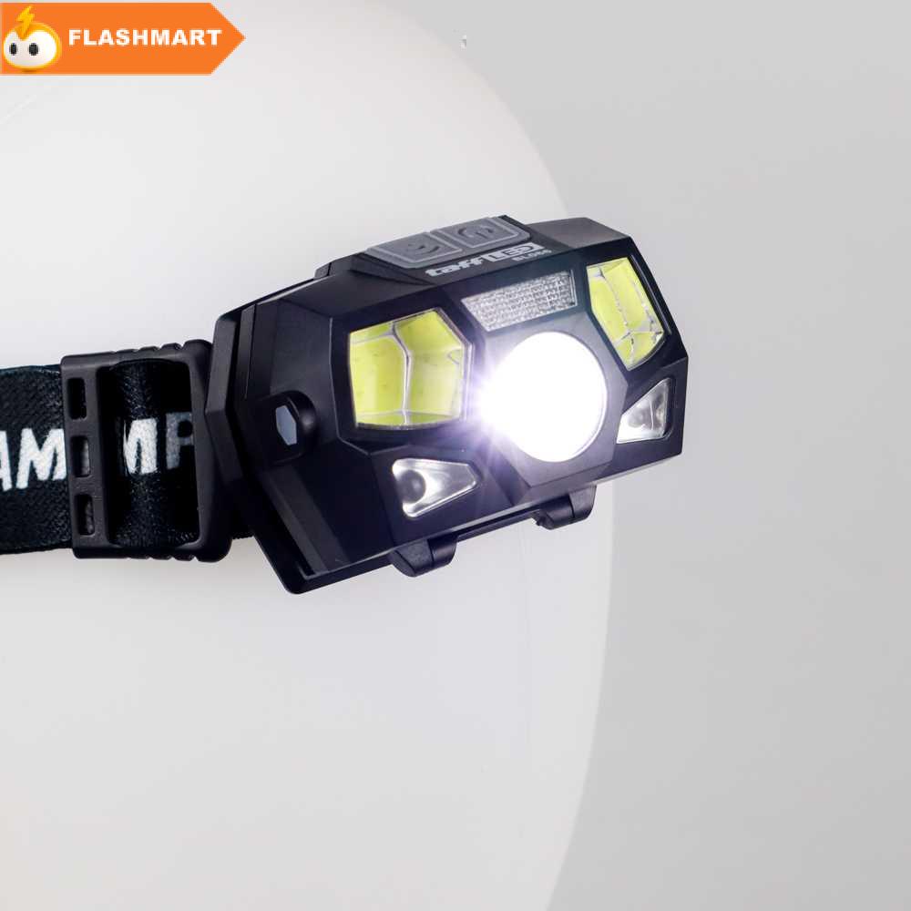 FLASHMART Headlamp Rechargeable USB Motion XPE+COB 10000 Lumens - BL066