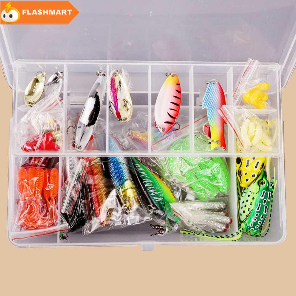 FLASHMART Umpan Pancing Ikan Set Fishing Bait Kit 109PCS - DWS250-A