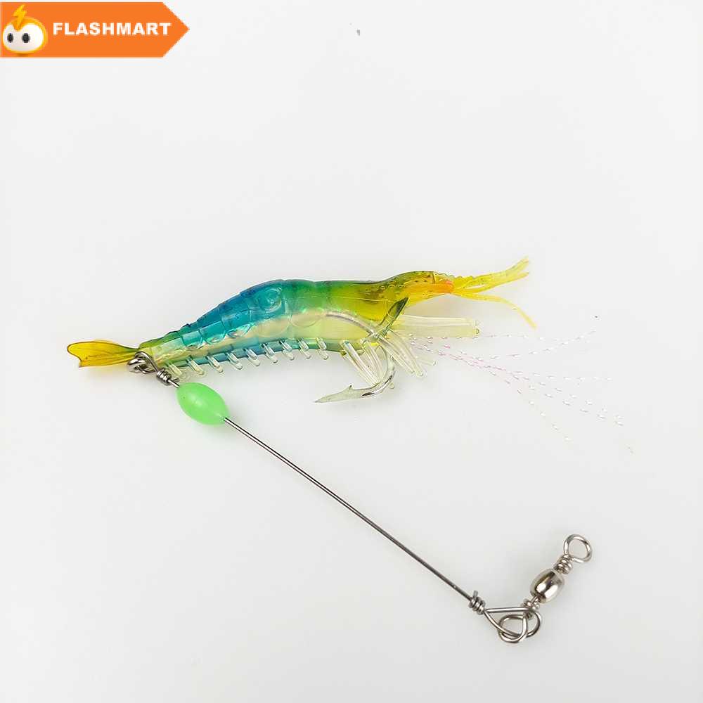 FLASHMART  Umpan Pancing Udang Kecil Luminous Shrimp Soft Bait Lure