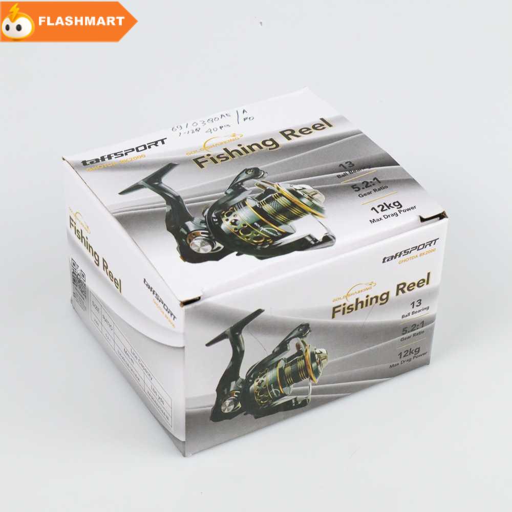 FLASHMART Reel Pancing Spinning Fishing 5.2:1 BB 13 - BK2000