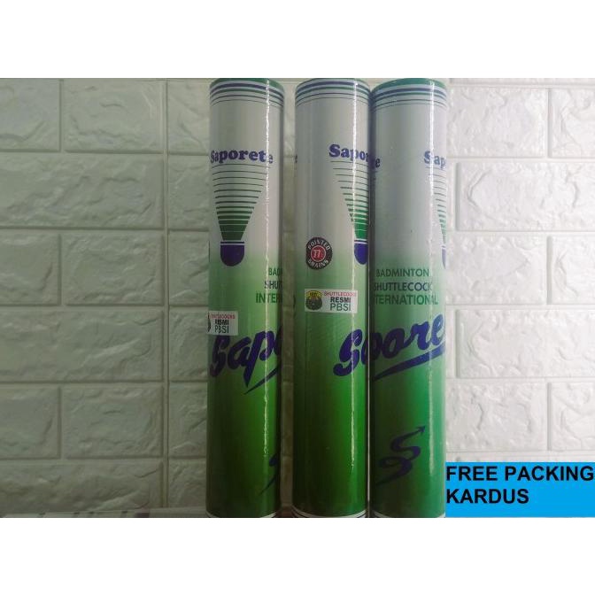 Shuttlecock Badminton Kok Bulutangkis Saporete Hijau