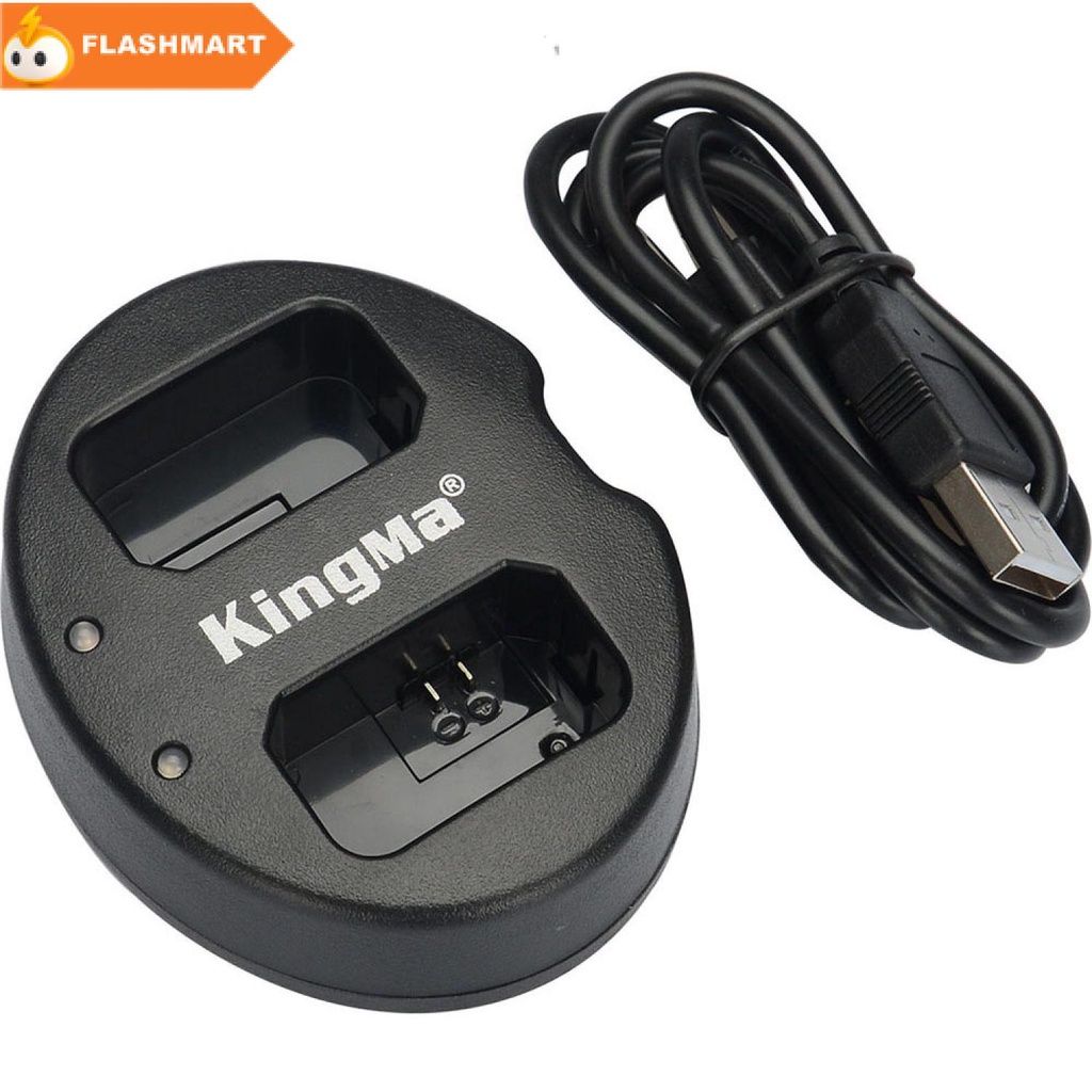 FLASHMART KingMa Charger Baterai 2 Slot Sony A5000 A5100 A6000 A7R - KM-FW50
