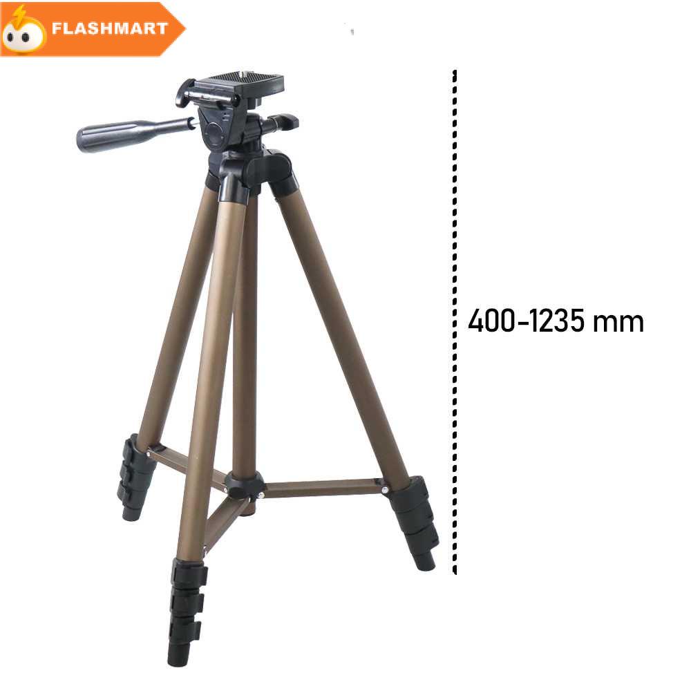 FLASHMART Weifeng Lightweight Tripod Stand 4-Section Aluminium - WT3130