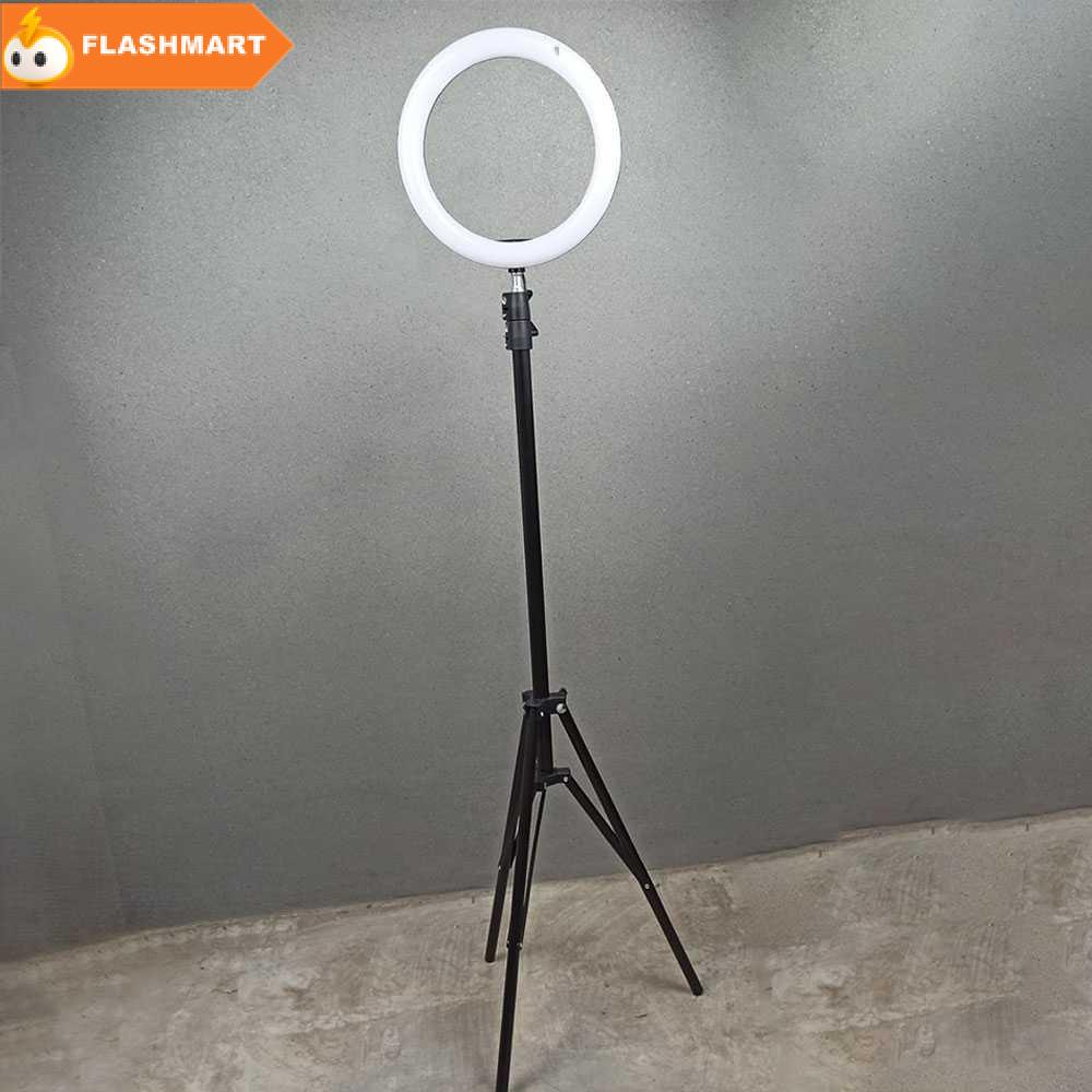 FLASHMART TaffSTUDIO Lampu Halo Ring Light Kamera 120 LED 26cm with Holder - RL-22