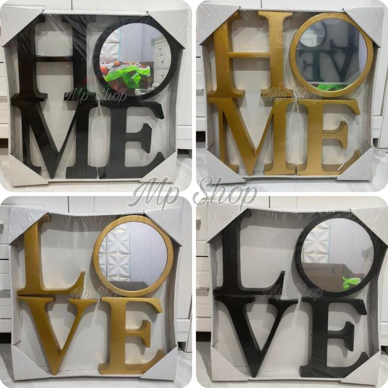 PAJANGAN HIASAN DINDING LOVE HOME GOLD INFORMA / DEKORASI RUMAH / HIASAN DINDING / HOME GOLD / HOME 