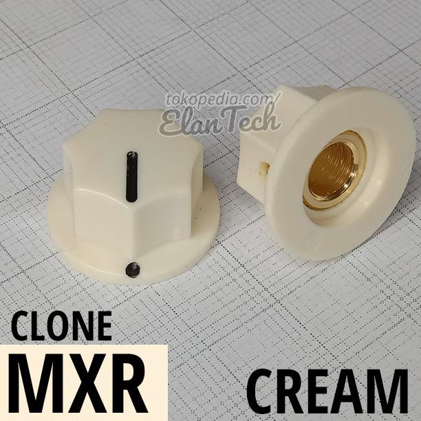 Knob Potensio MXR Style Clone Cream Gading Knop Efek Gitar Elan73c
