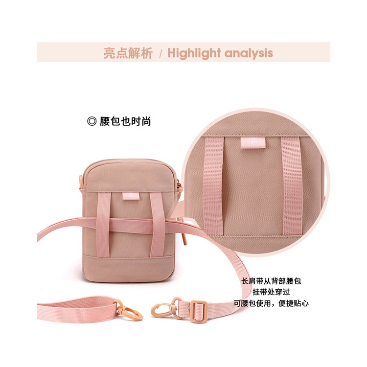 Tas selempang BOBO FASHION 6810 tas selempang wanita original import tas pinggang wanita anti air