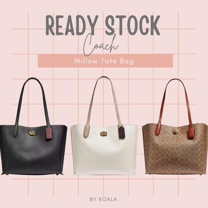 [Ready Stock] Tas Coach Willow Tote Bag Melaniagung12