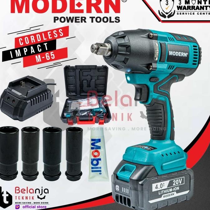 MODERN Cordless Impact Wrench M 65 Pembuka Baut Baterai M65 M-65