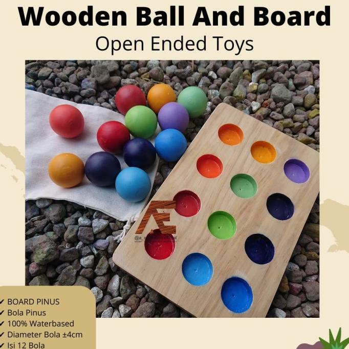 Promo Wooden Ball And Board Open Ended Toys Mainan Anak Termurah