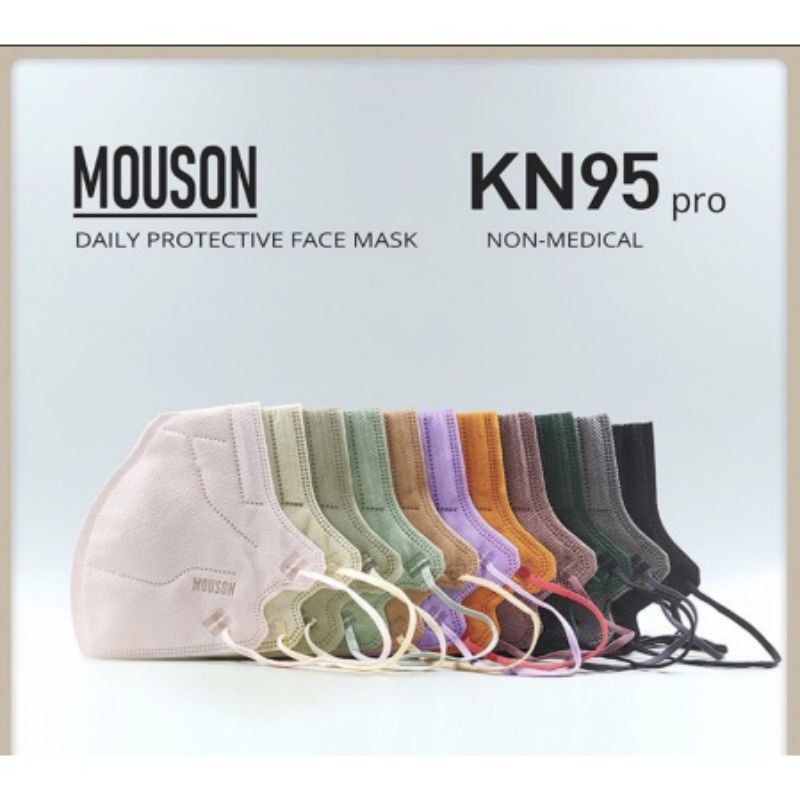 Masker KN95 Pro Mouson Warna Isi 10 Pcs