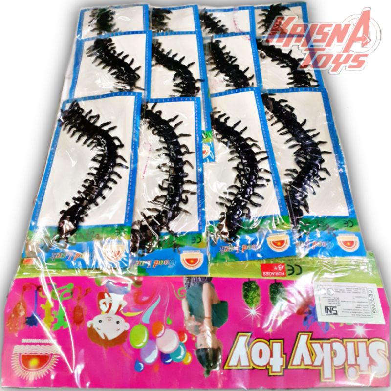 NOVI TOYS MAINAN KELABANG PRANK/MAINAN JELLY KELABANG isi 12pcs/Lembar