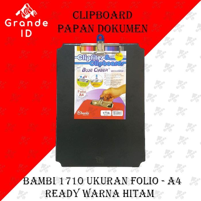

Terlaris Clipboard Bambi 1710 Ukuran Folio Papan Jalan Clipfiles A4