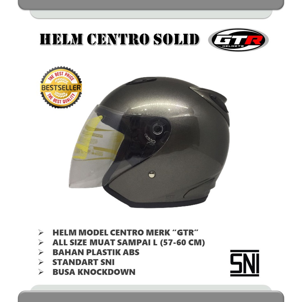 Super promo Helm GTR Centro Standard Tanpa Sticker (Packing Kardus) TKK