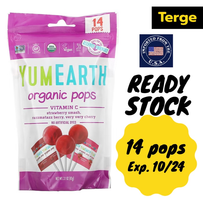 

Permen Organik YumEarth Organic Pops Vitamin C Assorted Flavors Vegan