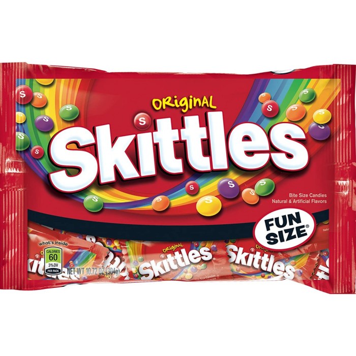 

SKITTLES FUN SIZE 150gr isi 10 SACHET