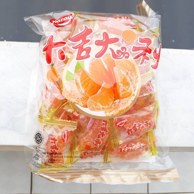 

Permen Lunak Jelly rasa Jeruk Naraya