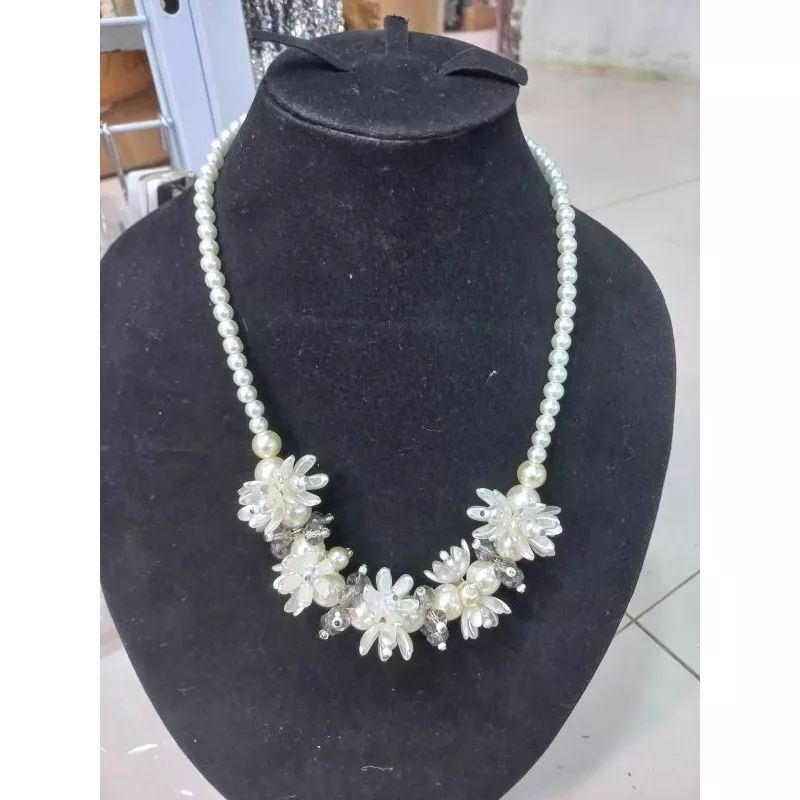 viral kalung kekinian / viral kalung hijab mutiara