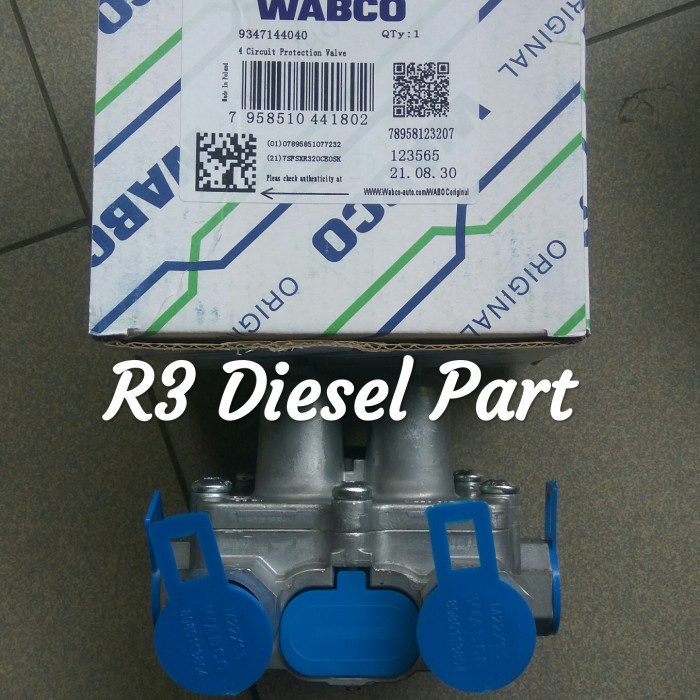 RTDT Relay Valve 4 Jalur Relay 4 Circuit Protection Valve S4750-EW011 Wabco