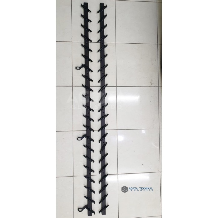 Terlaris Rangka Nako Modern Dicky Niki Premium - 4"/10Cm - 21 Blades-Coklat Tua