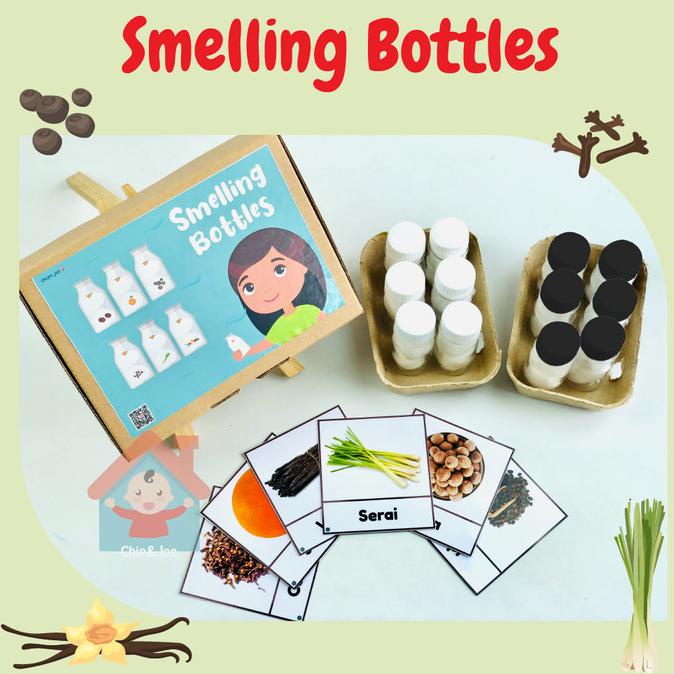 Hot Sale Smelling Bottles Sensory Play Montessori Olfactory Botol Aroma Terbaru